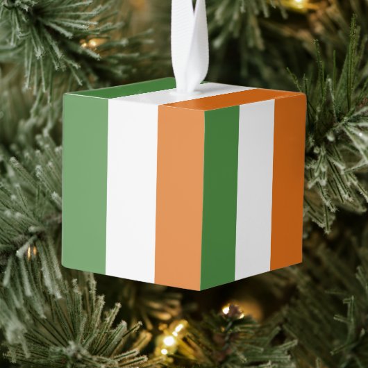 アイルランド国旗 キューブオーナメント (ツリー)