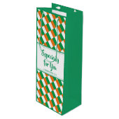 アイルランド国旗 クリスチャン・バイブル・バース ワインギフトバッグ (正面アングル)