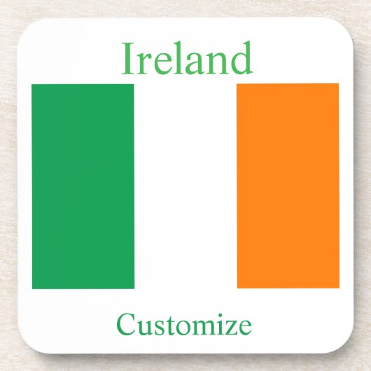 アイルランド国旗 サンダーコーブ コースター (正面)