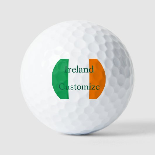 アイルランド国旗 サンダーコーブ ゴルフボール (正面)