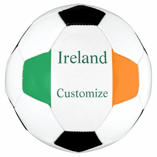 アイルランド国旗 サンダーコーブ サッカーボール (正面)