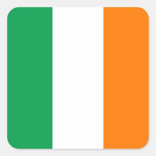 アイルランド国旗 スクエアシール (正面)