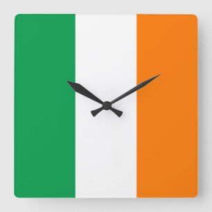 アイルランド国旗 スクエア壁時計