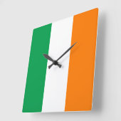 アイルランド国旗 スクエア壁時計 (傾斜)