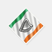 アイルランド国旗 スタンダードカクテルナプキン (角)