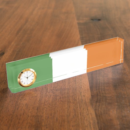 アイルランド国旗 デスクネームプレート (側面)