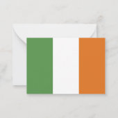 アイルランド国旗 ノートカード (裏面)