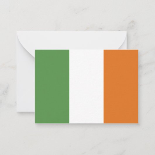 アイルランド国旗 ノートカード (正面)