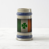 アイルランド国旗、ハープ、緑のシャムロック ビールジョッキ (中央)