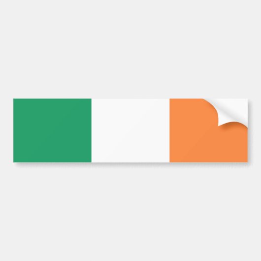 アイルランド国旗 バンパーステッカー (正面)