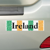 アイルランド国旗 バンパーステッカー (車上)