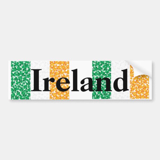 アイルランド国旗 バンパーステッカー (正面)