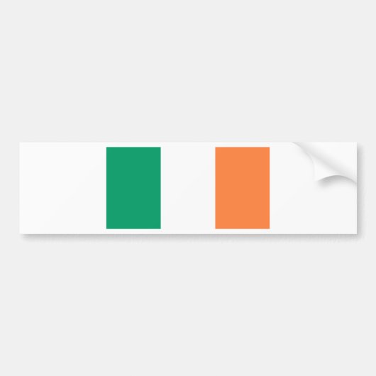 アイルランド国旗 バンパーステッカー (正面)
