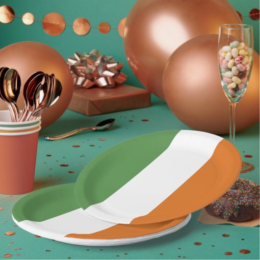 アイルランド国旗 ペーパープレート (複数)