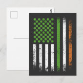 アイルランド国旗 ポストカード (正面/裏面)