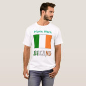 アイルランド国旗 メンズパーソナライズTシャツ  Tシャツ (正面フル)