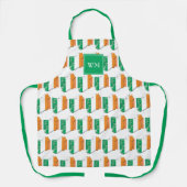 アイルランド国旗 |モノグラム | Irish エプロン (正面)