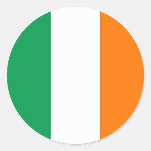 アイルランド国旗 ラウンドシール