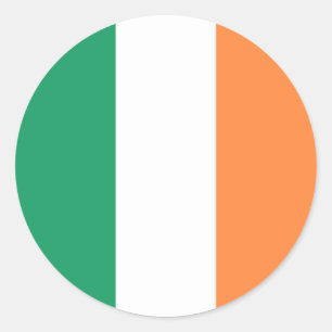 アイルランド国旗 ラウンドシール