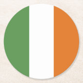 アイルランド国旗 ラウンドペーパーコースター (正面)