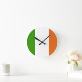 アイルランド国旗 ラウンド壁時計 (ホーム)