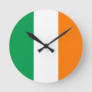 アイルランド国旗 ラウンド壁時計