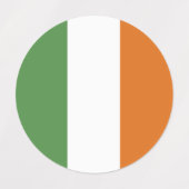 アイルランド国旗 ラベル (デザイン1)