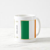 アイルランド国旗+地図マグカップ コーヒーマグカップ (正面右)