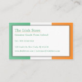 アイルランド国旗、完全にカスタマイズ可能な名刺 名刺 (裏面)