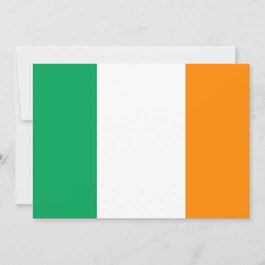 アイルランド国旗 招待状 (正面)