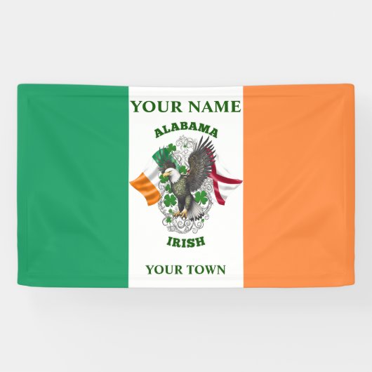 アイルランド国旗 – Alabama Irish 横断幕 (横)