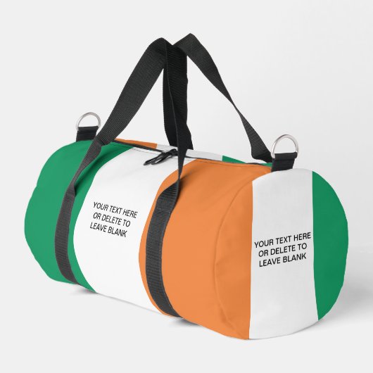 アイルランド国旗 – Ireland Tricolor ダッフルバッグ (左コーナー)
