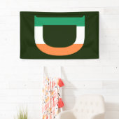 アイルランド国旗(v) bnrcnにオーバーレイされたDモノグラム 横断幕 (インサイチュ)