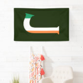 アイルランド国旗(v) bnrcntにオーバーレイされたJモノグラム 横断幕 (インサイチュ)