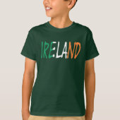 アイルランド国旗bccntに覆われたアイルランド tシャツ (正面)