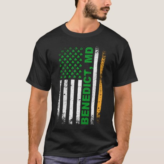 アイルランド国旗BENEDICT, MD Tシャツ (正面)