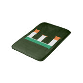 アイルランド国旗bmcntにオーバーレイされたEモノグラム バスマット (アングル)