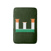 アイルランド国旗bmcntにオーバーレイされたEモノグラム バスマット (正面縦)