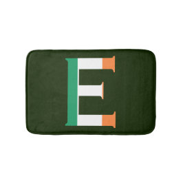 アイルランド国旗bmcntにオーバーレイされたEモノグラム バスマット