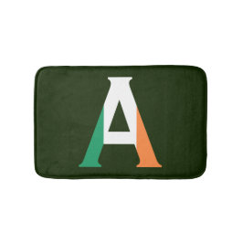 アイルランド国旗bmcntに覆われたモノグラム バスマット