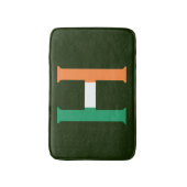 アイルランド国旗bmcntに覆われたHモノグラム バスマット (正面縦)