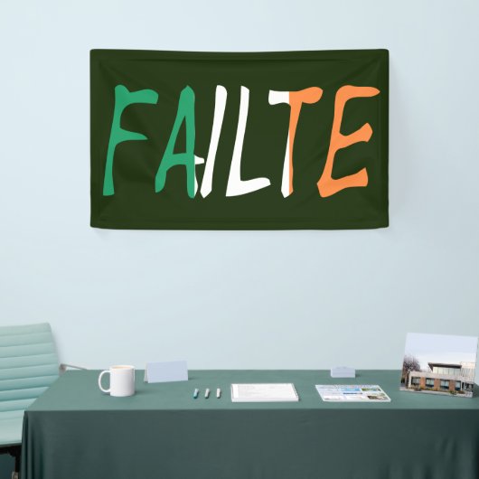 アイルランド国旗bnrcntに上書きされた失敗 横断幕 (トレードショー)