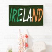 アイルランド国旗bnrcntに覆われた 横断幕 (インサイチュ)