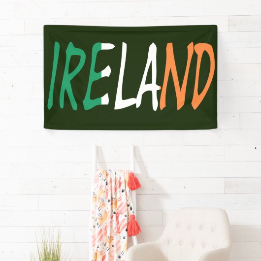 アイルランド国旗bnrcntに覆われた 横断幕 (インサイチュ)