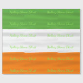 アイルランド国旗Christmas Nolaig Shona Dhuit ラッピングペーパー (フラット)