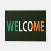 アイルランド国旗dmcntに覆われたウェルカム ドアマット (正面)