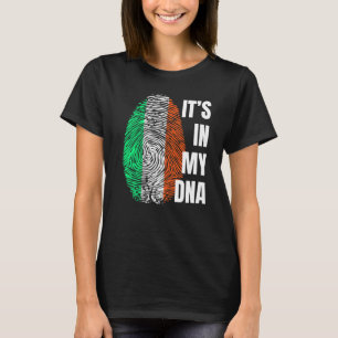 アイルランド国旗Dna指紋認証アイルランド聖パトリックSダ Tシャツ