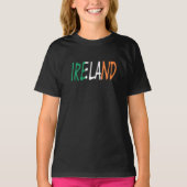 アイルランド国旗gccntに覆われたアイルランド tシャツ (正面)