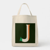 アイルランド国旗gtcntにオーバーレイされたJモノグラム トートバッグ (裏面)
