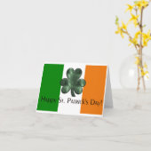 アイルランド国旗Happy St. Patrick's Day Greeting Card カード (黄色い花)